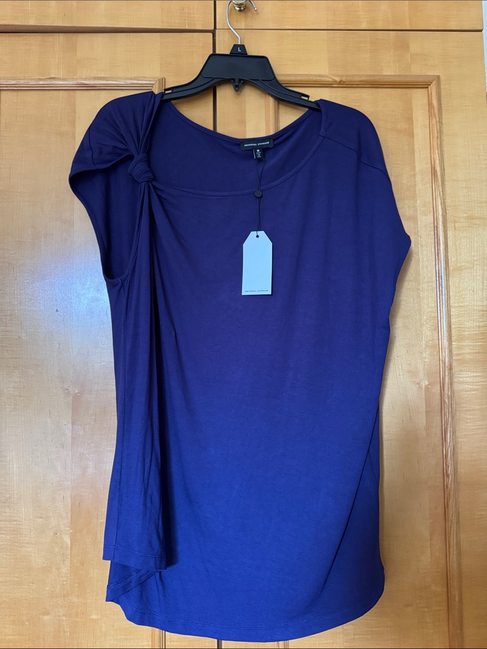 Universal Standard Deep Purple Knot-Shoulder Tunic